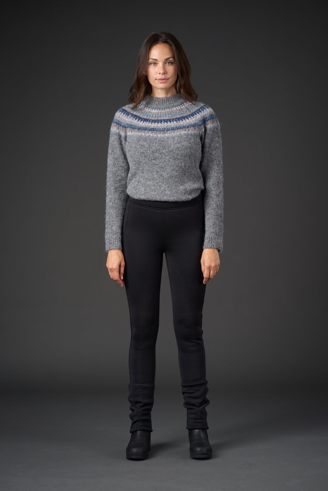 Equipage Austin fleece jodhpur-tights med fullgrip