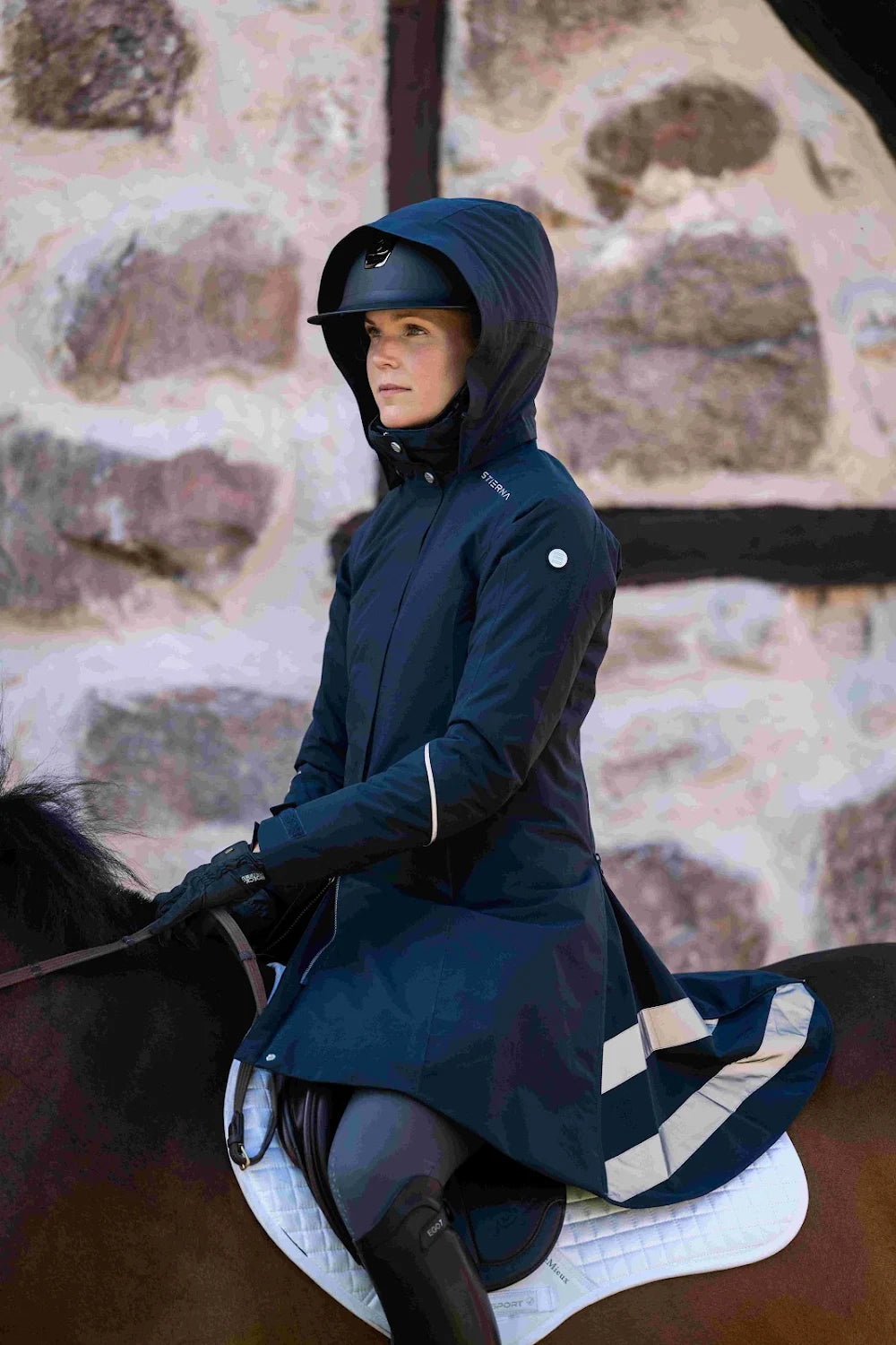 Stierna Sella Winter short coat, navy