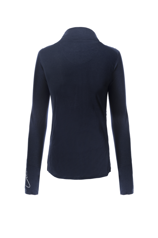 Cavallo-raja-funktions-ridebluse-moerkeblaa-1