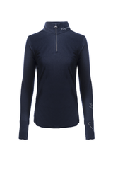 Cavallo-raja-funktions-ridebluse-moerkeblaa