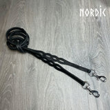 Nordic-Horse Lædertøjle med udskæringer