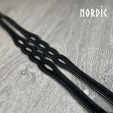 Nordic-Horse Lædertøjle med udskæringer