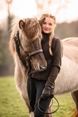 Cavallo Cavalisa, fleecebluse, Café Noir