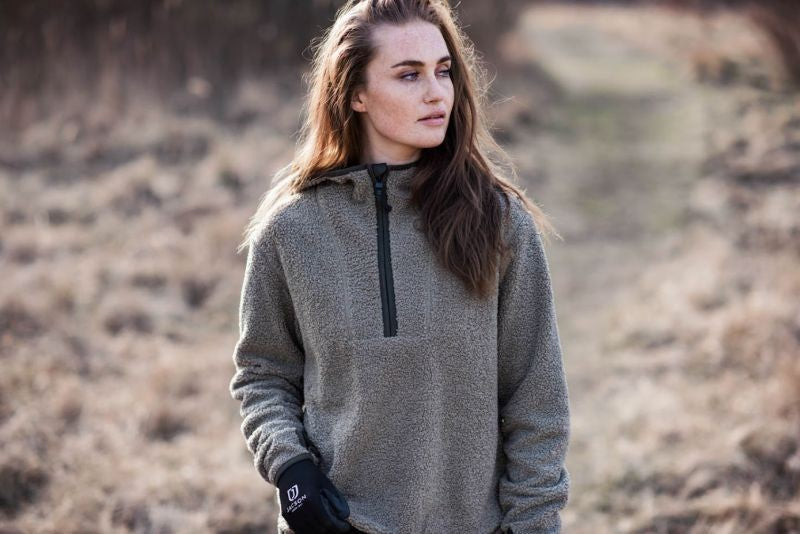 Teddy fleece sweater - beige