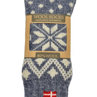 WoolWear Denim DK flag uldsokker