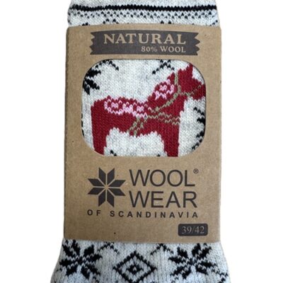 WoolWear Dalahest uldsokker