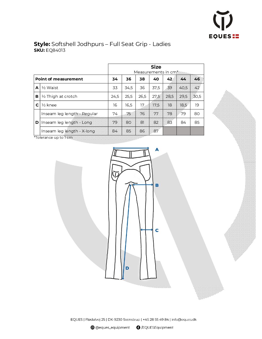 Eques Vinter Softshell Jodhpurs - full seat grip - SUPER tilbud - Billede 8