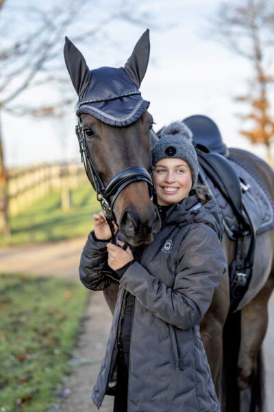 Equipage Valeska vinterridejakke, asfalt-sort - Billede 2