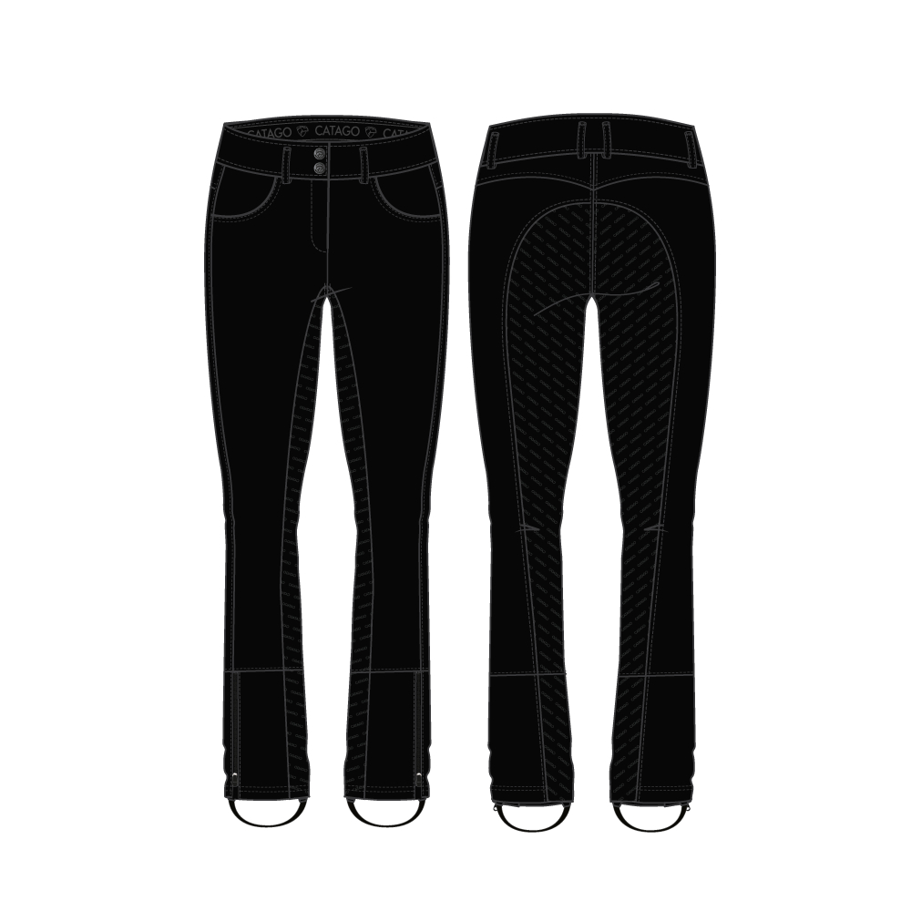 CATAGO Vivi jodhpur ridebukser, fullgrip - Billede 2