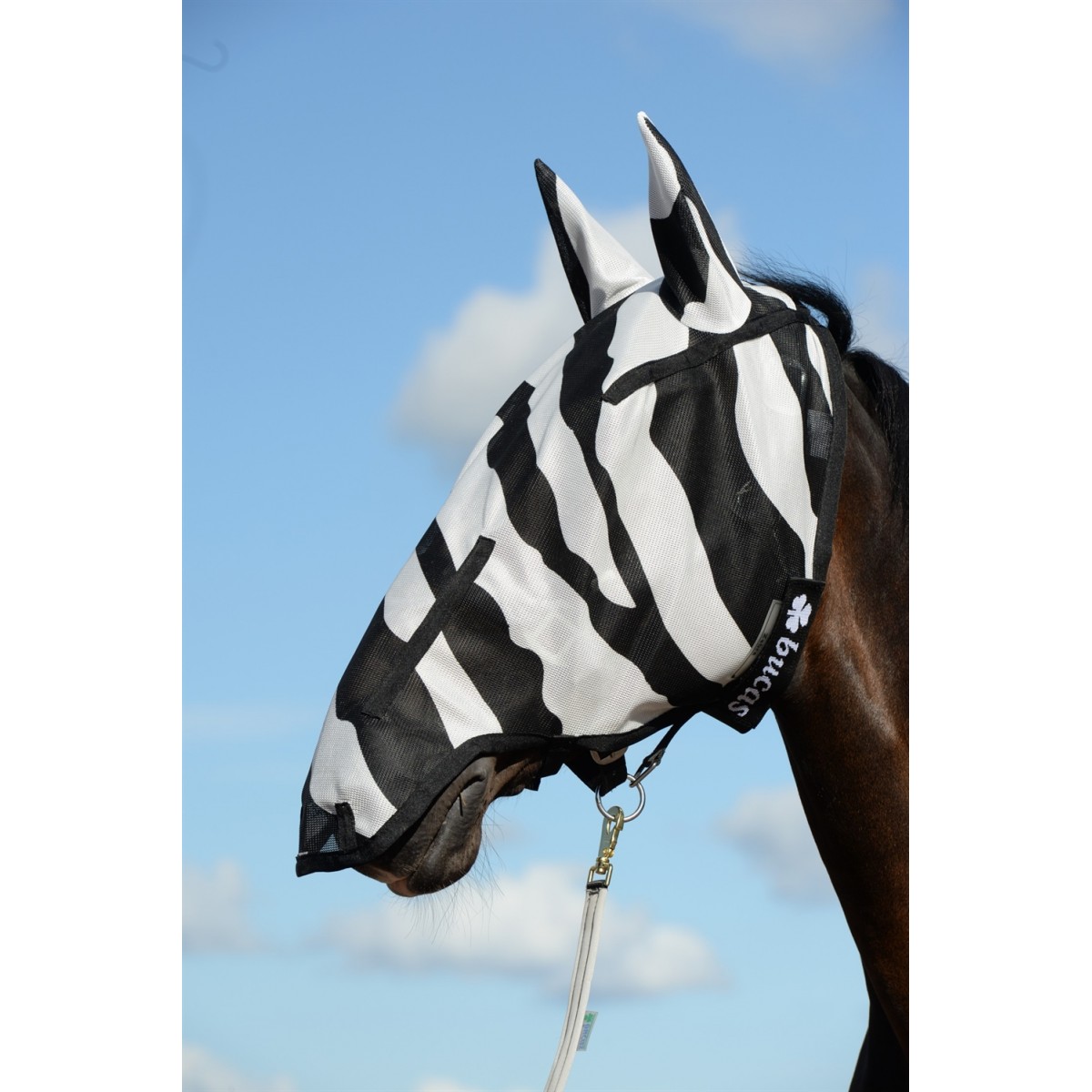 Bucas Buzz-off Zebra Full Face Mask