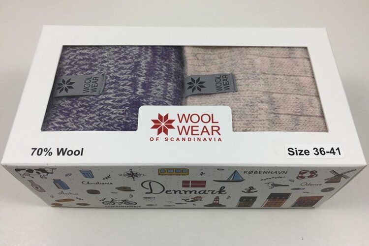 Woolware gaveæske med 2 par uldsokker, flere varianter - Billede 3